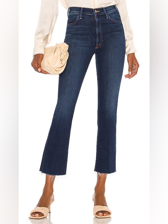 MOTHER Denim - MOTHER hustler ankle fray jeans in home movies blue - 28